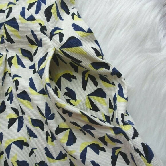 Zara Trafaluc Women's Tank Dress Sleeveless Box-Pleated Geometric Print Zip S - Picture 6 of 12